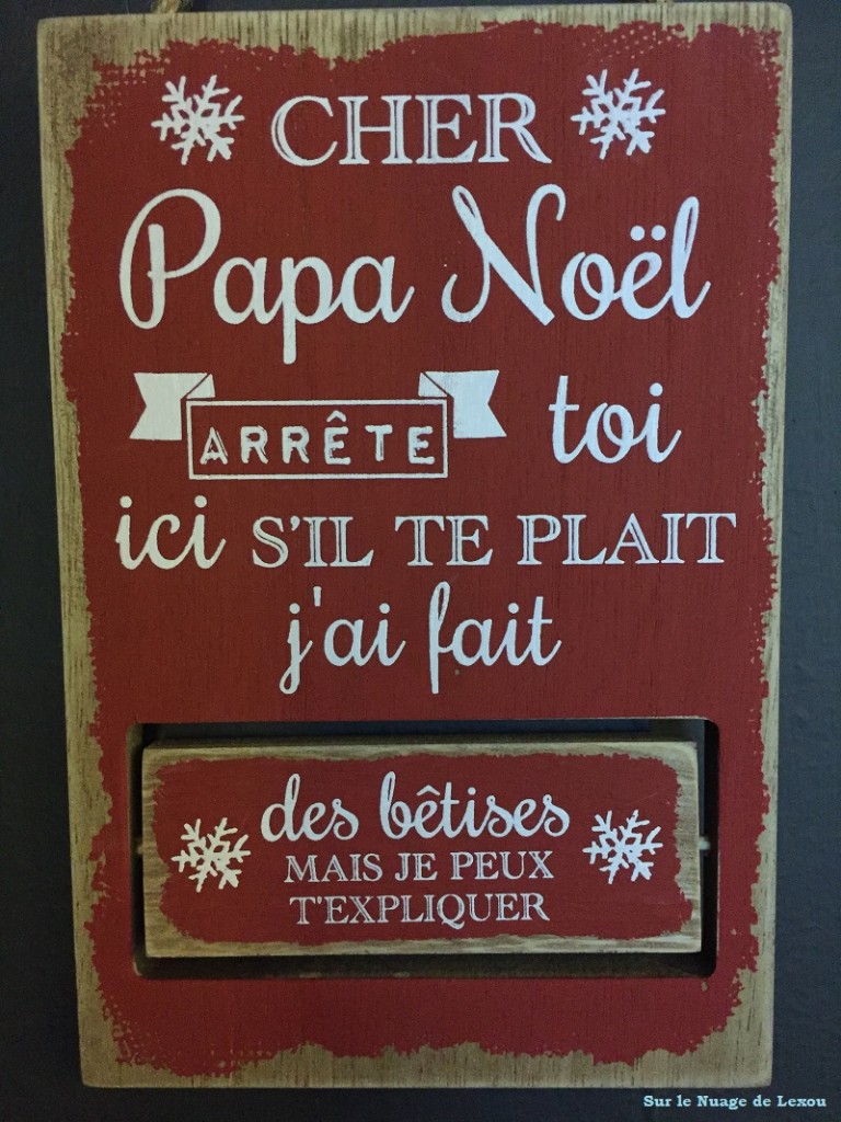 Panneau message Père Noël