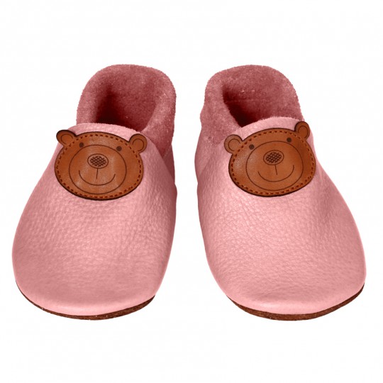 CHAUSSONS CUIR ROSE NATALYS