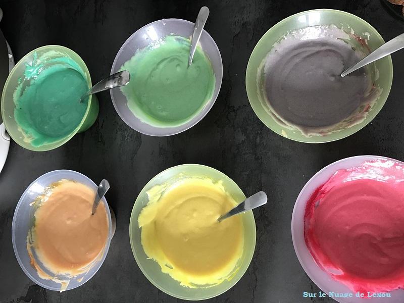 Rainbow cake… PATE RAINBOW CAKE
