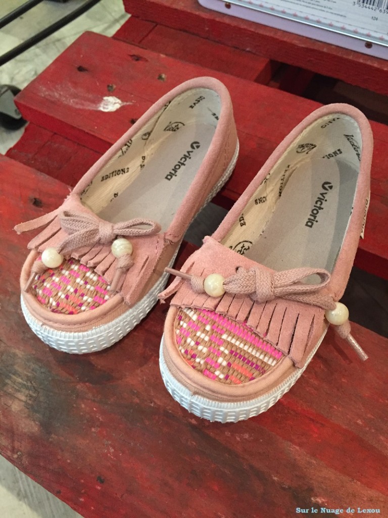 mocassin rose fille Victoria