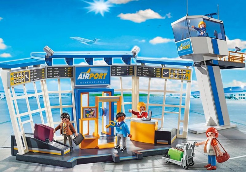 L'aéroport Playmobil avec tour de contrôle