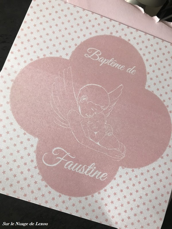 Joli baptême en préparation… FAIRE PART ELEGANT BAPTEME FILLE