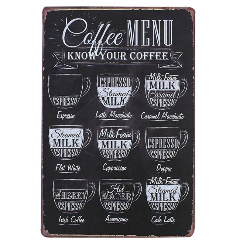 Une plaque spéciale café pour accrocher dans la cuisine...