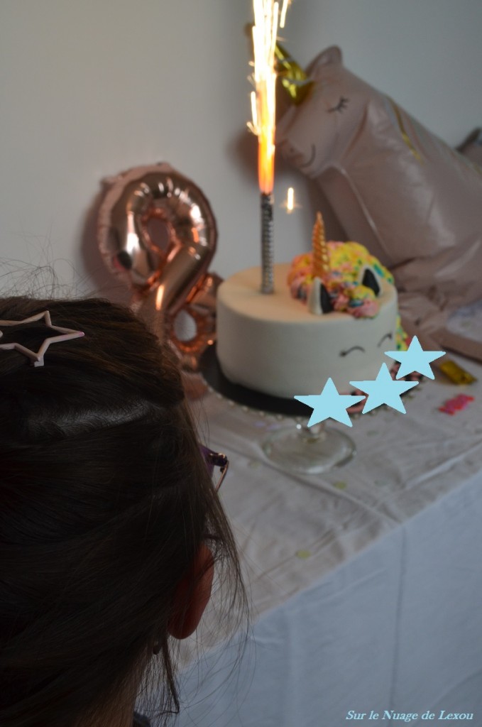 DECORATION 8 ANS LICORNE