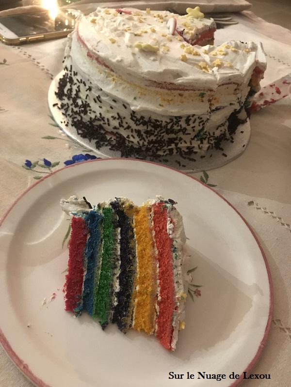 RAINBOW CAKE FACILE