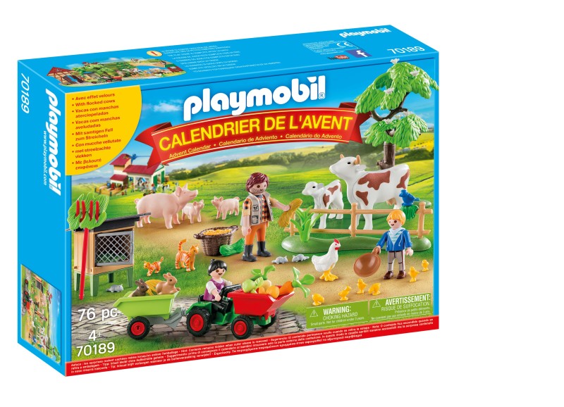 Box calendrier de l'avent les animaux de la ferme PLAYMOBIL